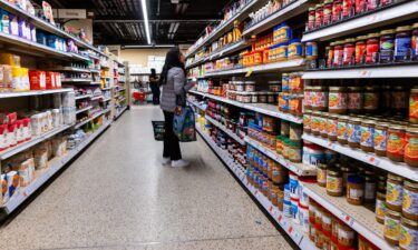 People shop at a grocery store in Manhattan on February 27 in New York City. Americans still feel lousy about the economy and worry that the US-Israeli war with Iran will continue to push up prices.