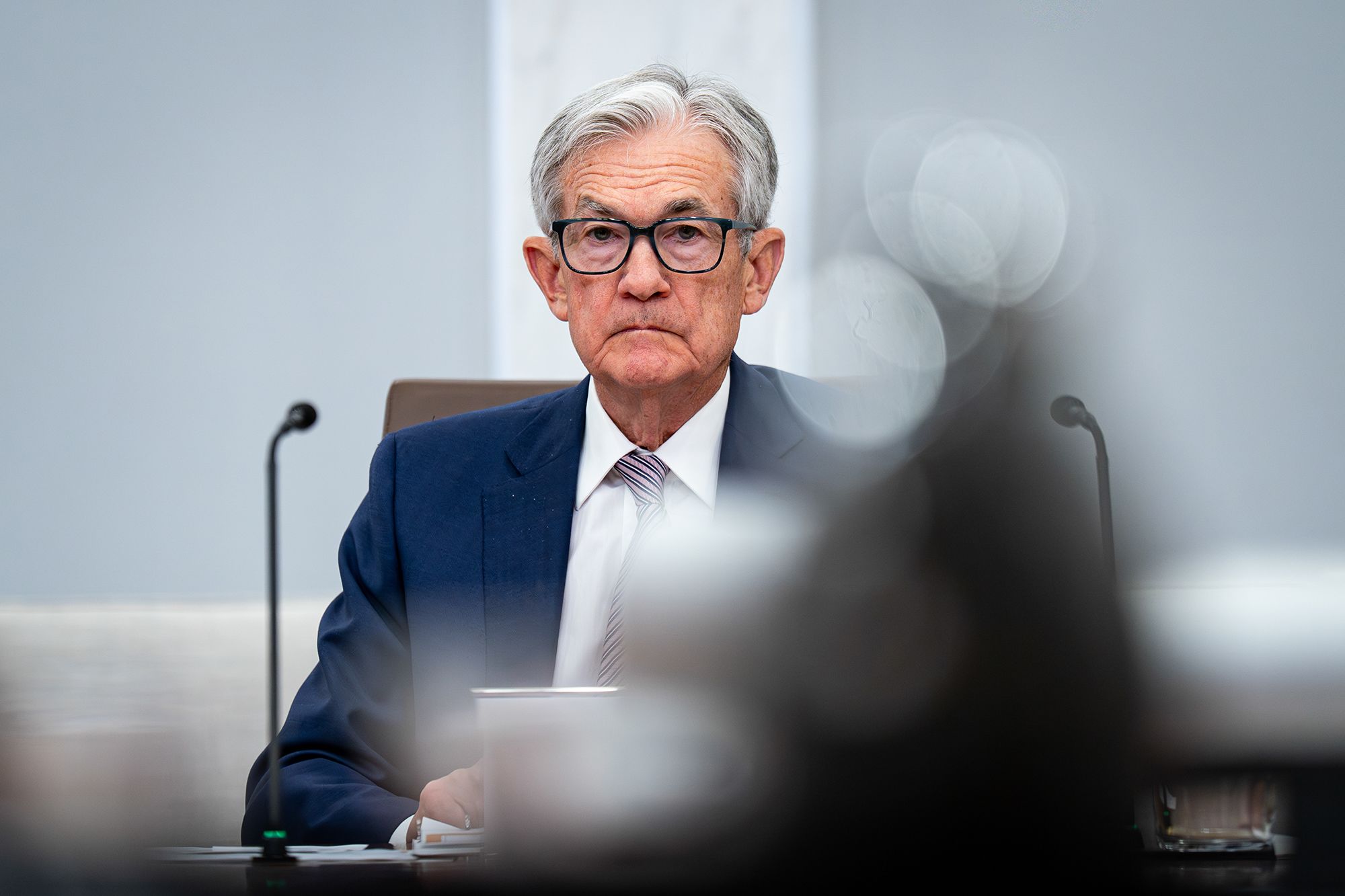 Federal Reserve Chair Jerome Powell in Washington, DC, on Thursday, March 19. US Attorney for DC Jeanine Pirro said April 24 she is closing the criminal probe of Federal Reserve Chair Jerome Powell.
