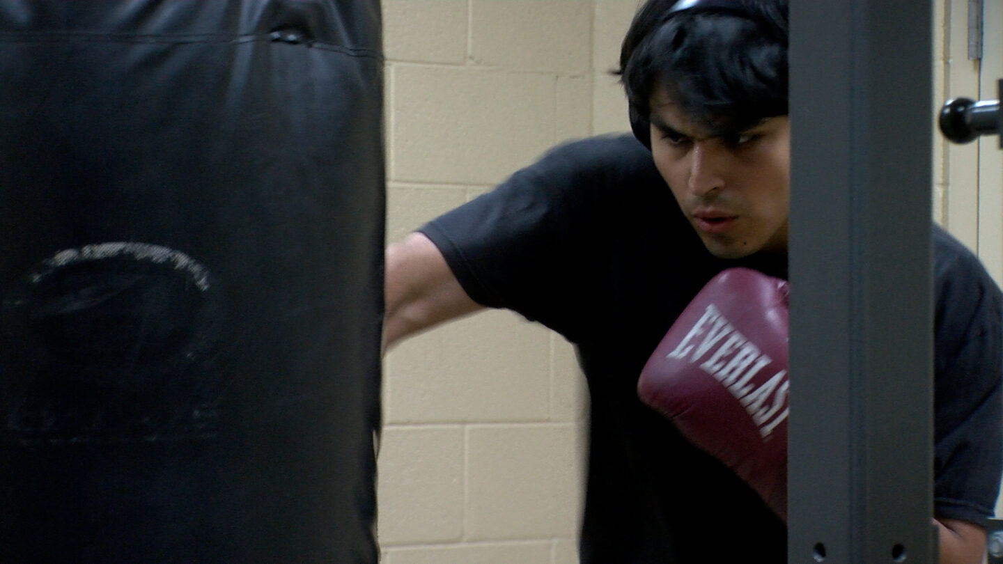 UTEP student at the Recreation Center