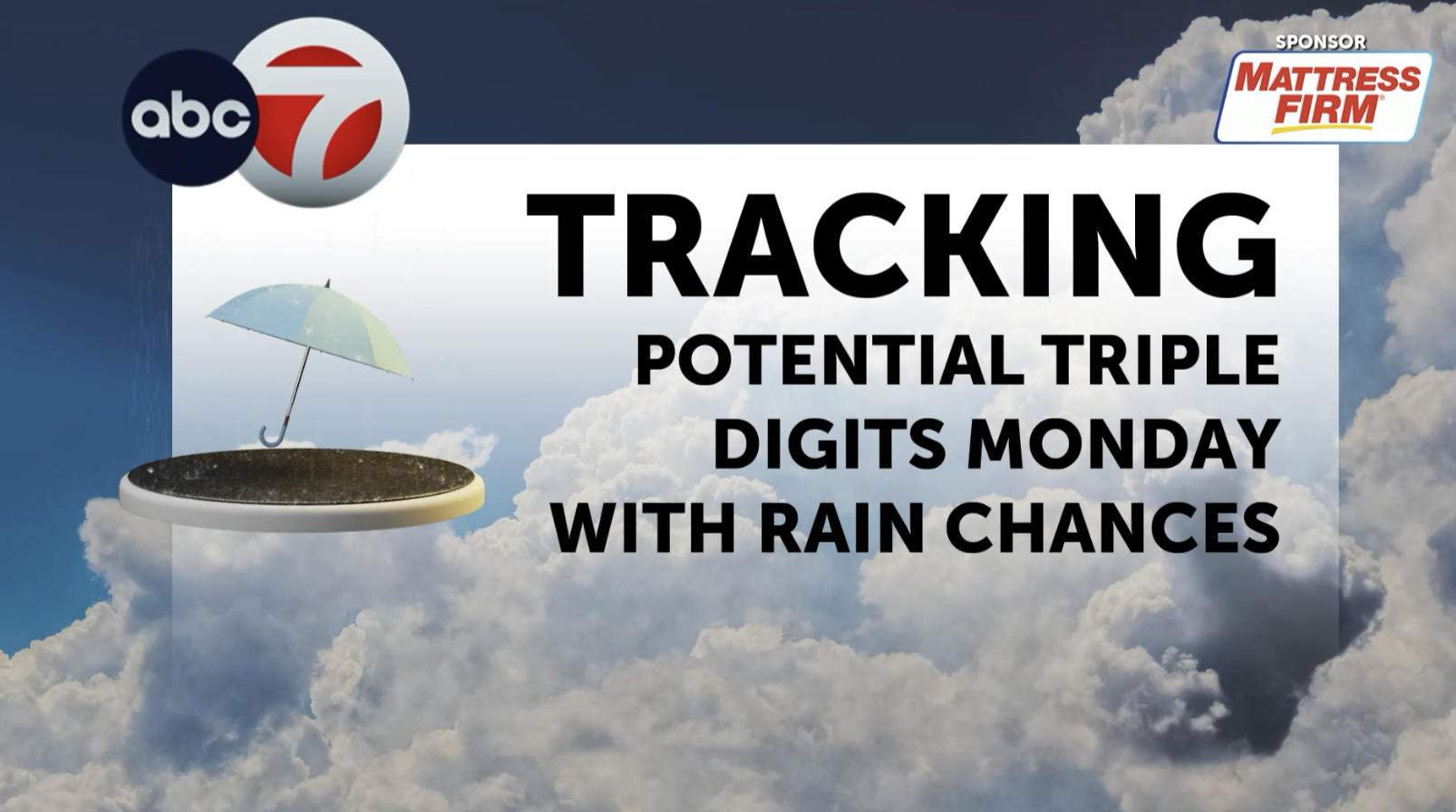 ABC-7 StormTrack Weather: Tracking potential triple digits Monday, rain ...