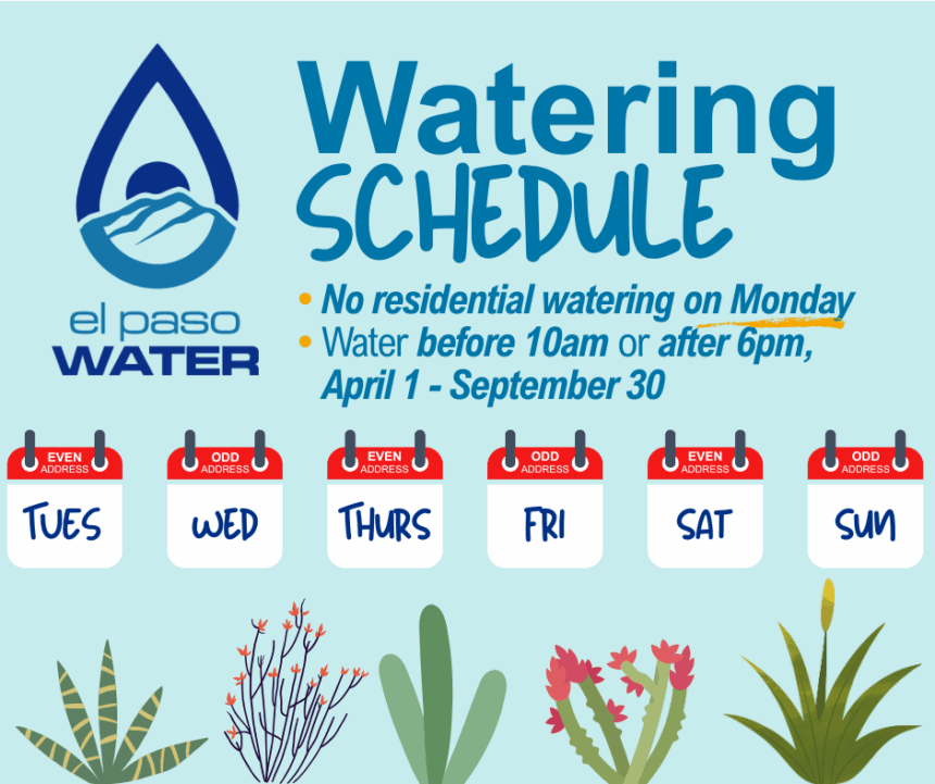 Watering schedule