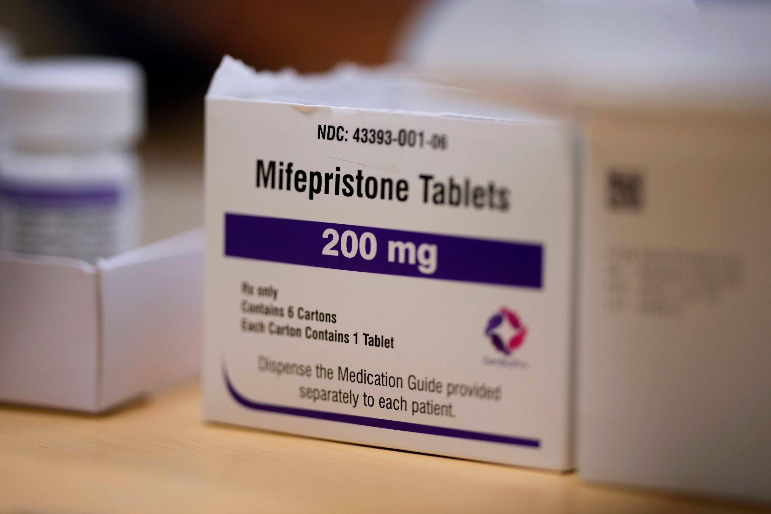 <i>Charlie Neibergall/AP/File via CNN Newsource</i><br/>Mifepristone tablets sit on a table at a Planned Parenthood clinic in Ames