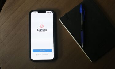 The Canvas application by Instructure is seen on Monday