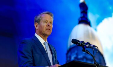 Republican Georgia Gov. Brian Kemp speaks in Atlanta on January 14.