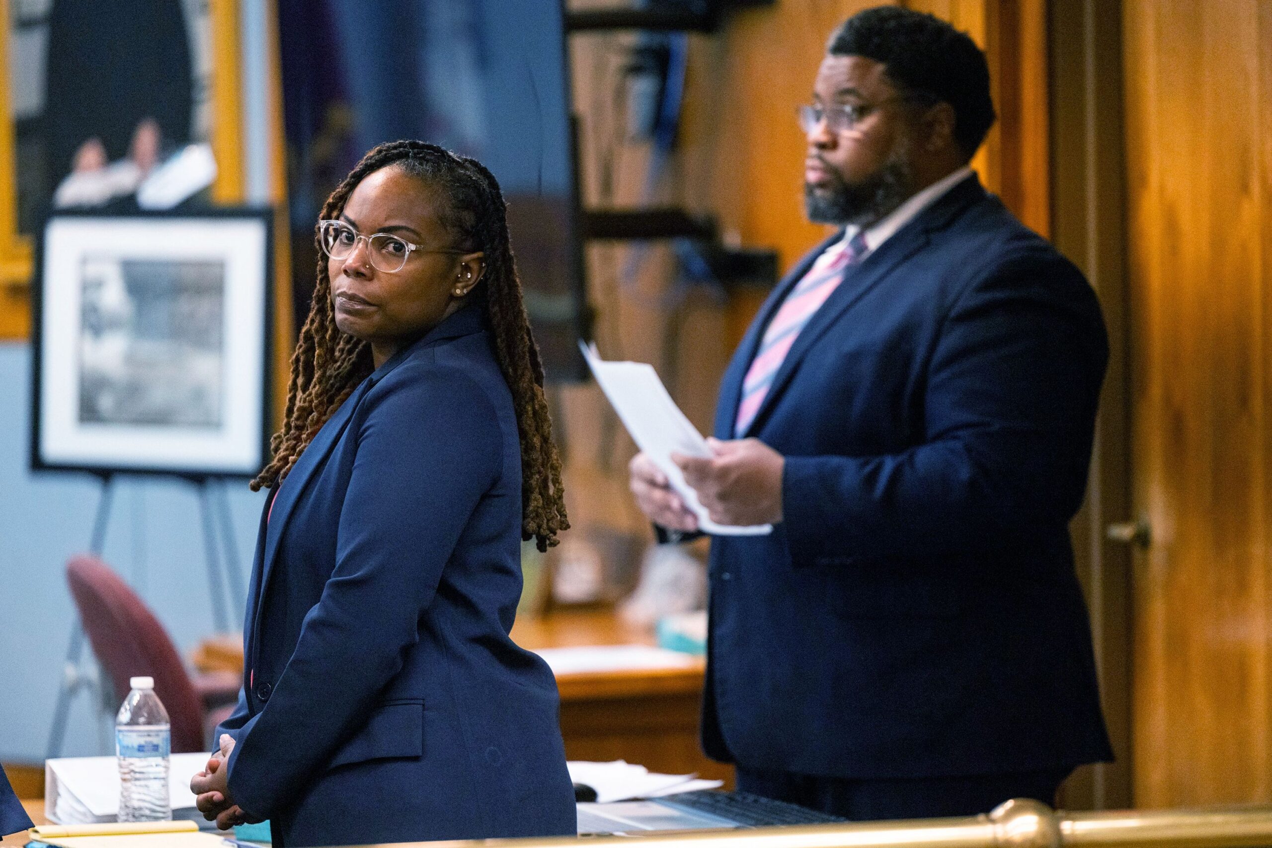 <i>Peter Casey/Pool/The Virginian-Pilot/AP via CNN Newsource</i><br/>Ebony Parker had been charged with eight counts of felony child abuse.