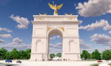 President Donald Trump’s quest to have the tallest arch in the world took one step closer to being realized on May 21 after a key agency approved a revised design of the structure.