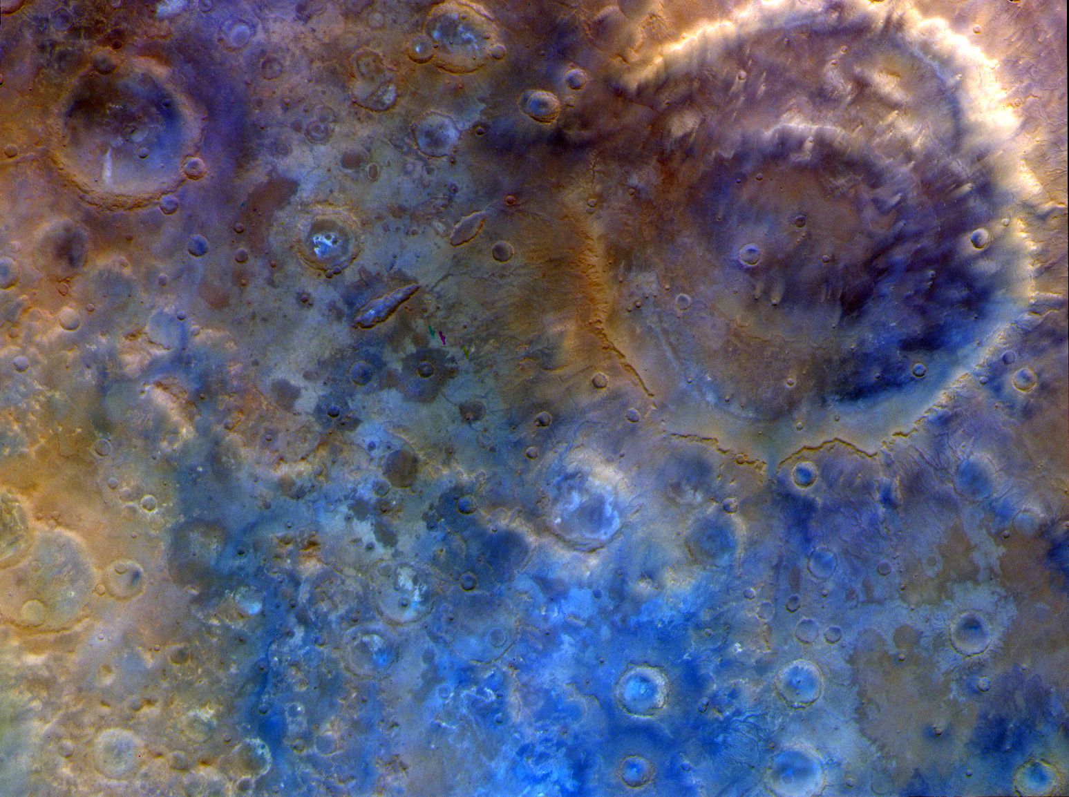 <i>NASA/JPL-Caltech/ASU via CNN Newsource</i><br/>Psyche’s first view of a nearly full Mars extends from the south polar cap northward to the Valles Marineris canyon system.