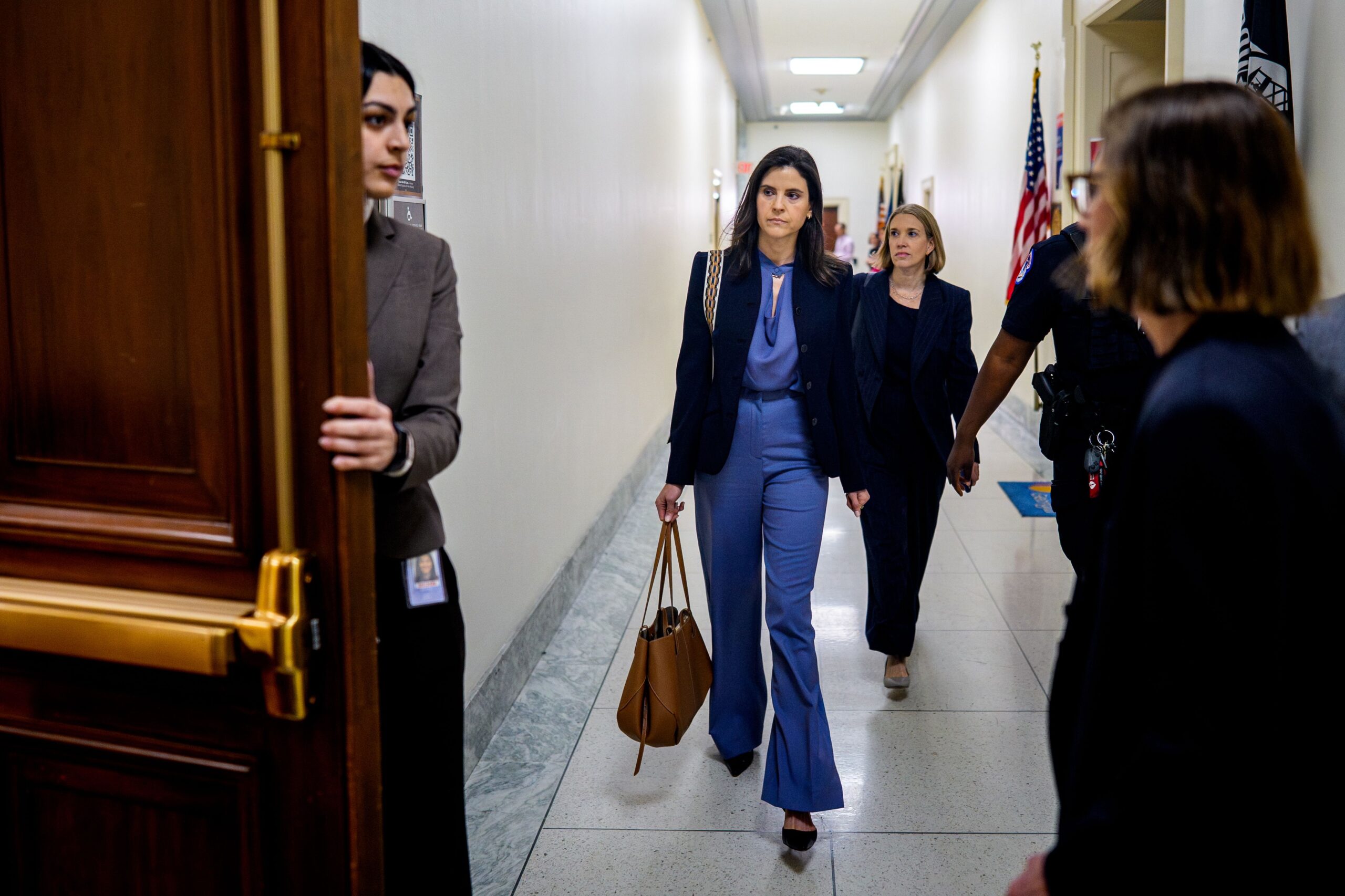 <i>Andrew Harnik/Getty Images via CNN Newsource</i><br/>House Oversight Committee Chairman Rep. James Comer (R-KY) speaks to reporters before Jeffrey Epstein's former assistant Sarah Kellen testifies at a closed-door interview with the House Oversight Committee on Capitol Hill in Washington