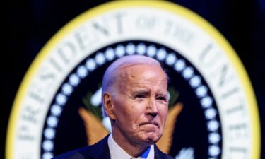 President Joe Biden speaks at a Department of Defense Commander in Chief farewell ceremony