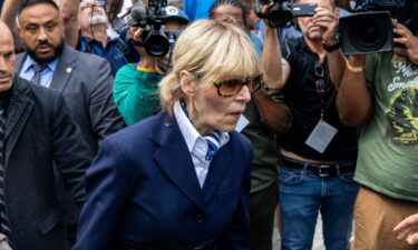 E. Jean Carroll leaves a courthouse in New York in September 2024.