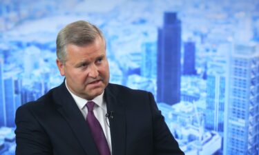 Albert Manifold is pictured during a Bloomberg TV interview in London