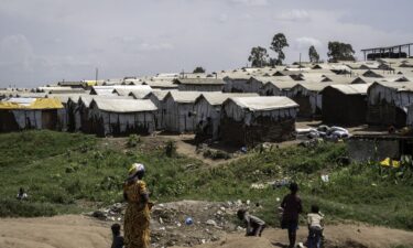 A general view of the Kigonze camp for internally displaced persons in Bunia
