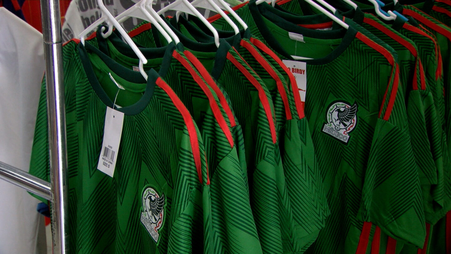 Mexico jerseys at VI Sports in Downtown El Paso