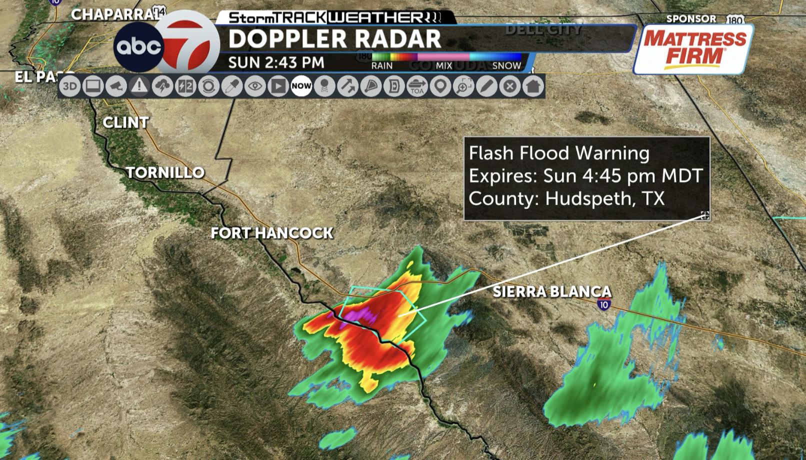 Flash Flood Warning issued for Central Hudspeth County along Interstate ...