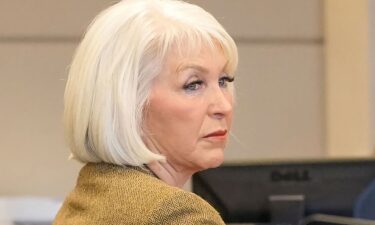 Former county clerk Tina Peters listens during her criminal trial in Grand Junction