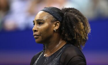Serena Williams during the 2022 US Open in New York.