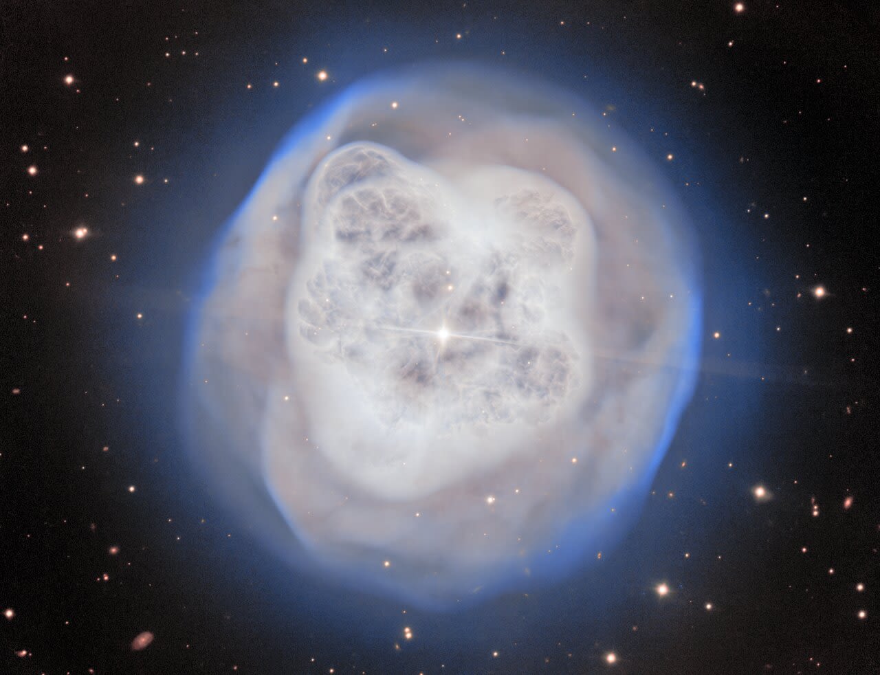 <i>International Gemini Observatory/NOIRLab/NSF/AURA via CNN Newsource</i><br/>A new image captured by NOIRLab shows a planetary nebula nicknamed the Crystal Ball Nebula.