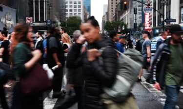 A bustling Manhattan street is seen here in May 2019.