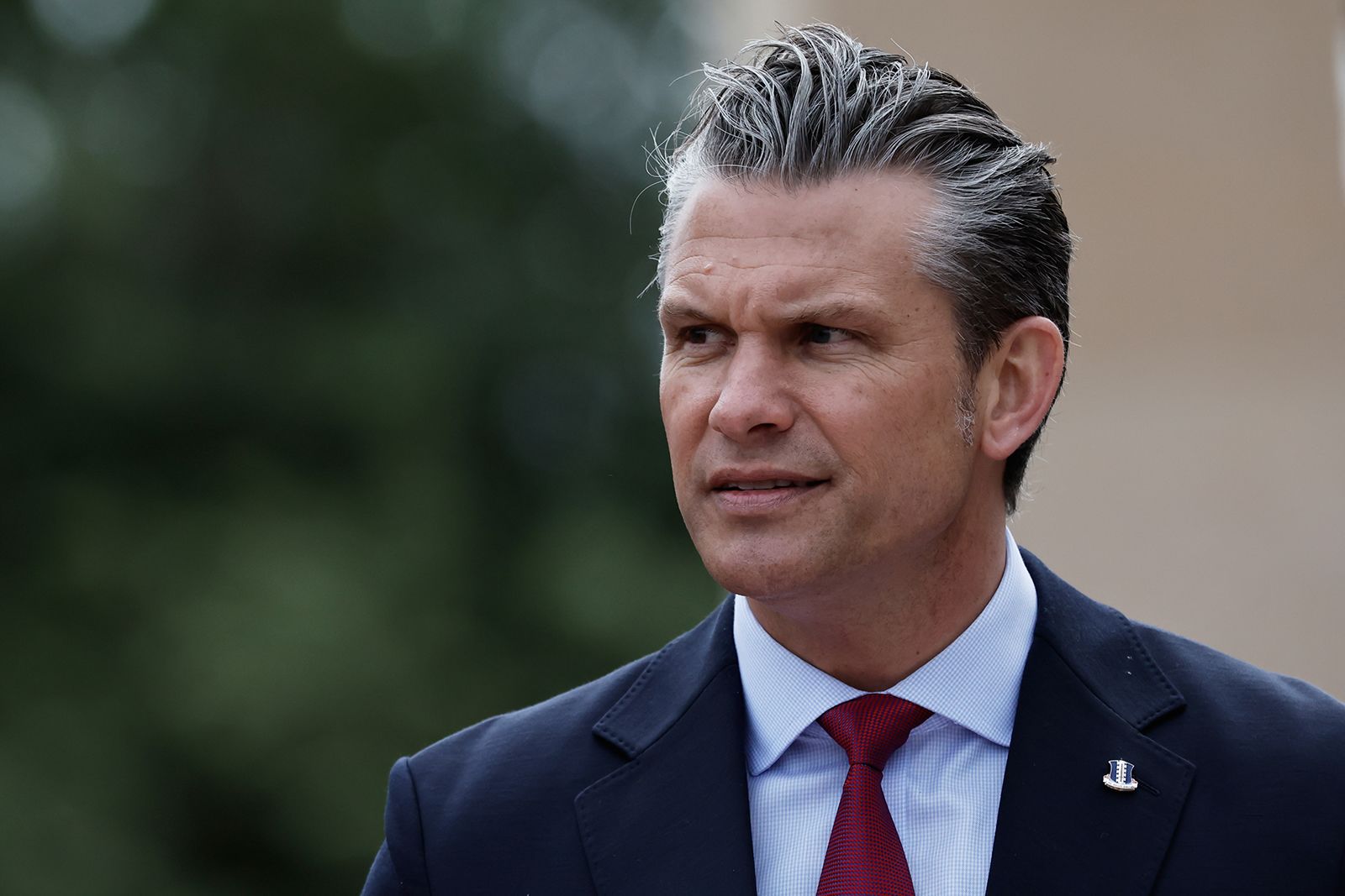 <i>Jeremias Gonzalez/AP via CNN Newsource</i><br/>Pete Hegseth was speaking at a meeting of NATO defense ministers in Brussels.
