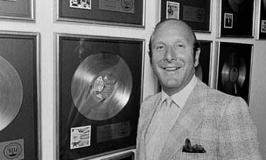 Record mogul Clive Davis is pictured in his New York office in September 1980. Davis