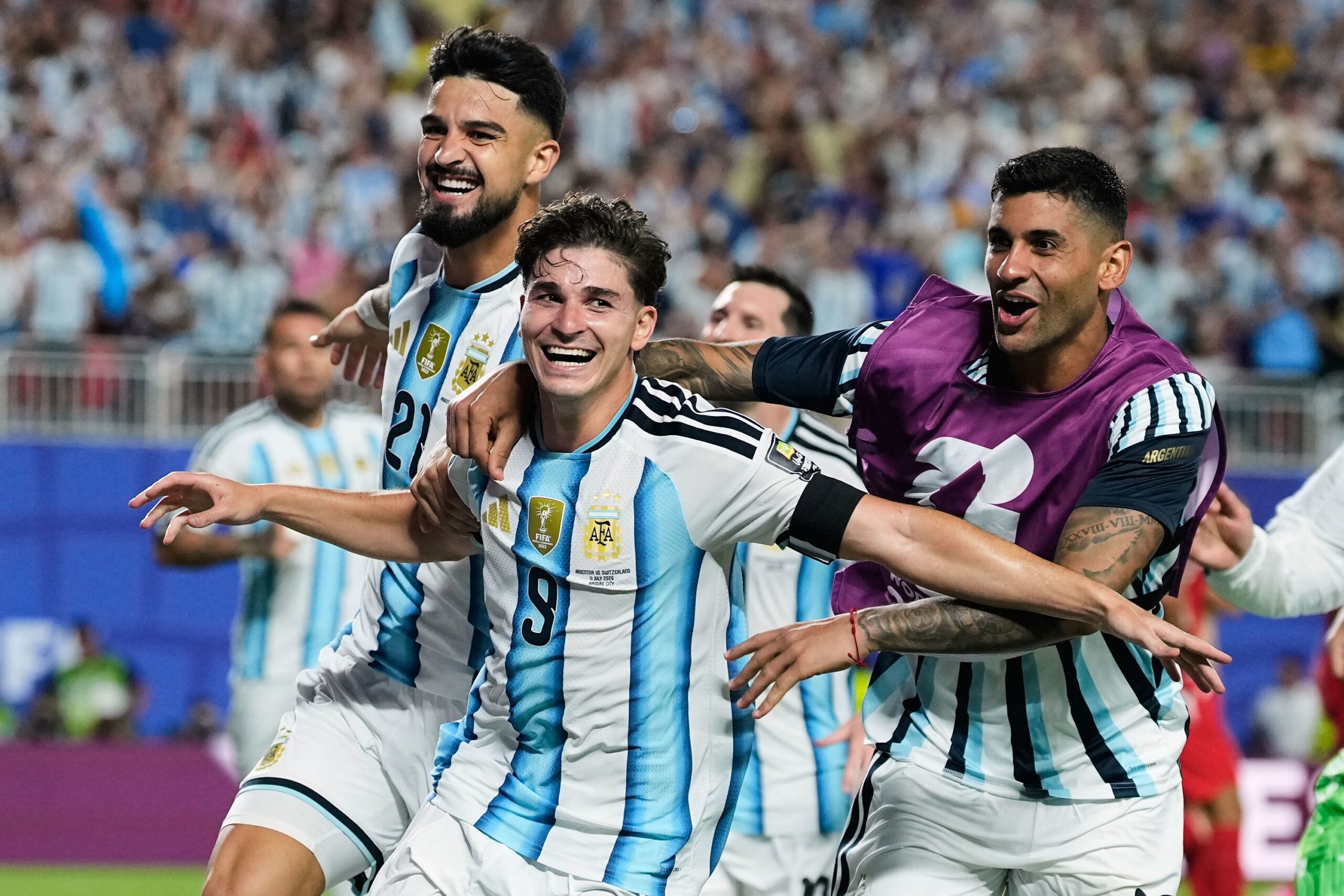 <i>Photo by Odd ANDERSEN / AFP via Getty Images via CNN Newsource</i><br/>Argentina's forward (10) Lionel Messi runs with the ball followed by Switzerland's forward  Zeki Amdouni (23) during the 2026 World Cup football tournament quarter-final match between Argentina and Switzerland at the Kansas City Stadium in Kansas City on July 11