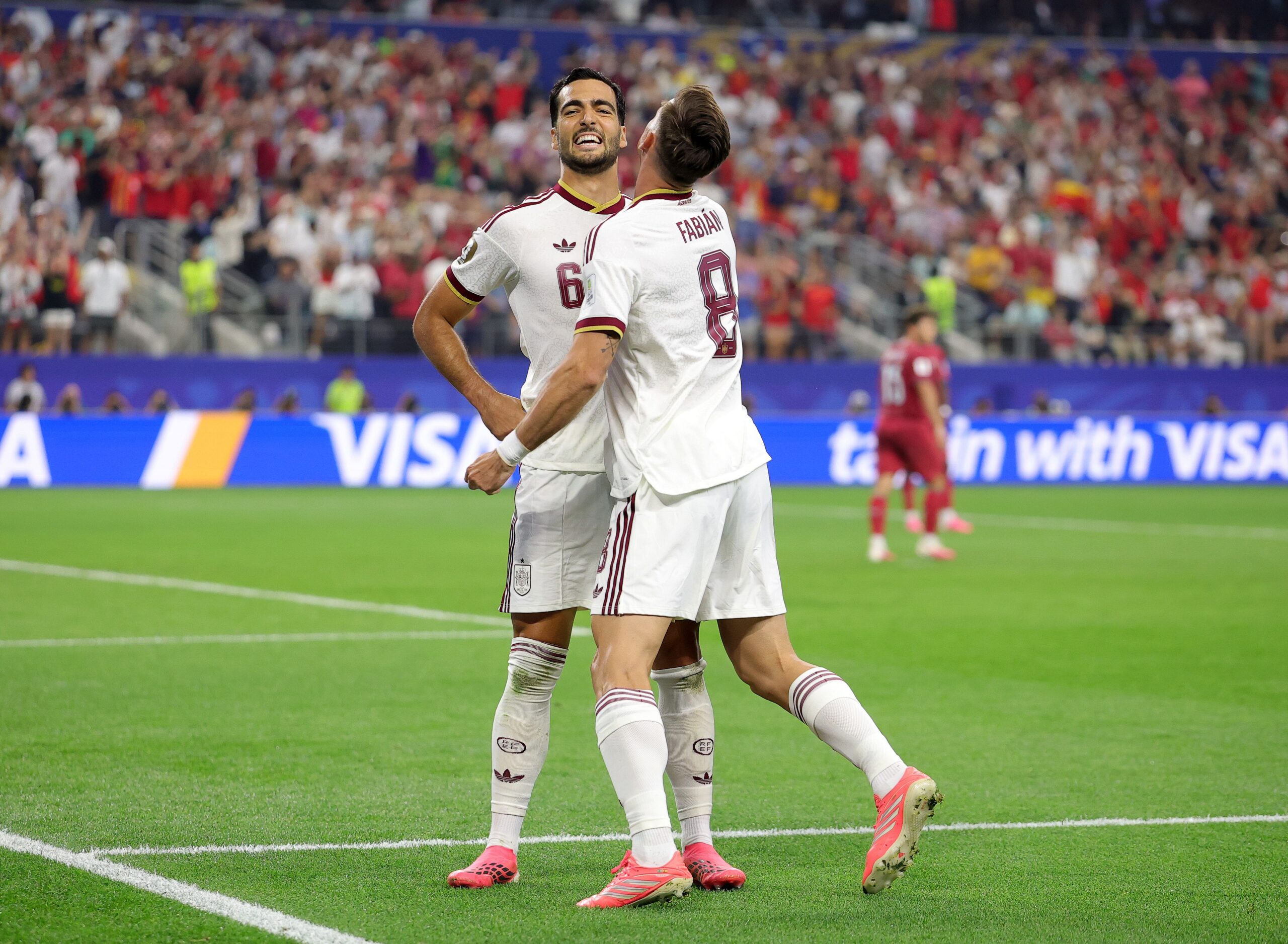 <i>Aric Becker/AFP/Getty Images via CNN Newsource</i><br/>Spain's Lamine Yamal takes a shot.
