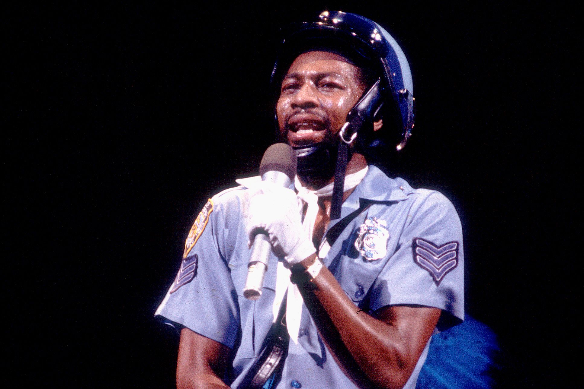 Victor Willis, pictured on stage in Chicago, Illinois in 1979.