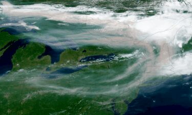 Smoke from Canadian wildfires drifts into the Northeast.