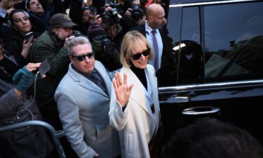 E. Jean Carroll leaves Manhattan Federal Court following the conclusion of her civil defamation trial against former President Donald Trump on January 26 in New York City.