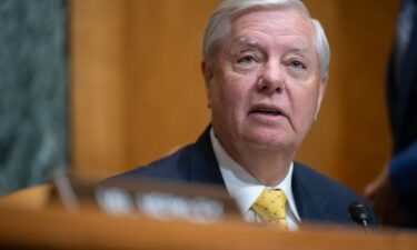Sen. Lindsey Graham during a Senate budget committee hearing on April 16.