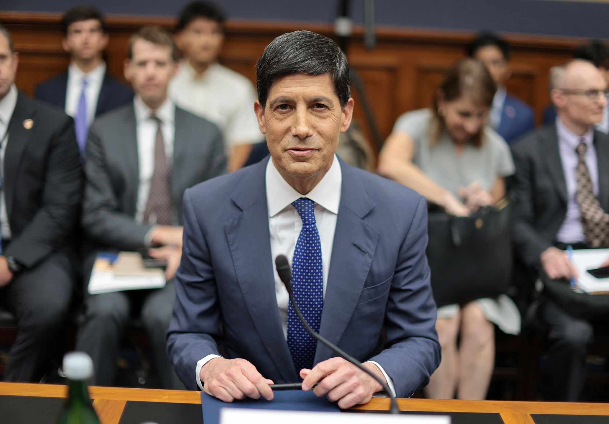 <i>Jonathan Ernst/Reuters via CNN Newsource</i><br/>Federal Reserve Chairman Kevin Warsh at the House Financial Services Committee on Capitol Hill in Washington