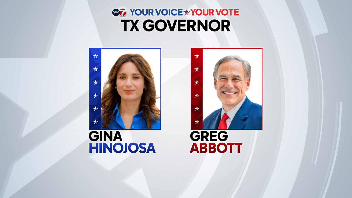 The incumbent Texas Governor Greg Abbott is running for re-election against Democratic candidate Gina Hinojosa. 
