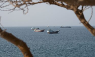 Vessels near the Strait of Hormuz