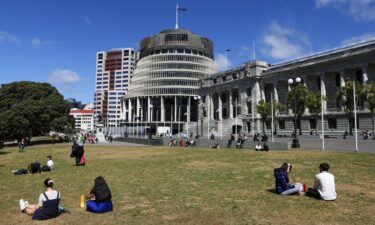 A general view of the Beehive and Parliament House in Wellington