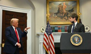 President Trump and Open AI Sam Altman at the White House on January 21