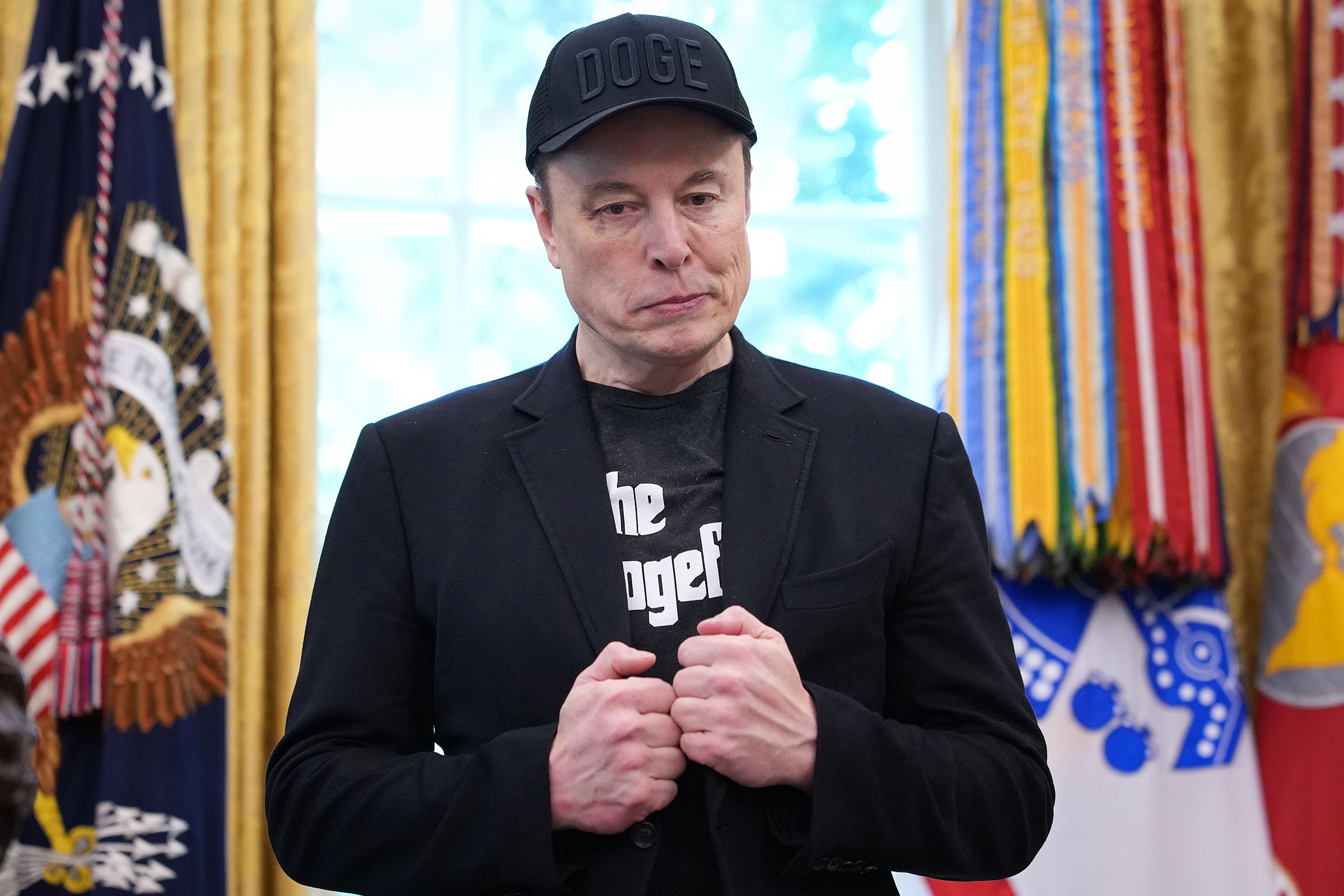 <i>Kevin Dietsch/Getty Images/File via CNN Newsource</i><br/>Elon Musk