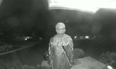 A teenager seen dressed in a clown costume was taken into custody Monday