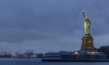 The Statue of Liberty seen from the Staten Island Ferry