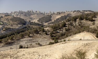 A view over the area where the Israeli government plans to build a new neighborhood as part of E1 settlement project