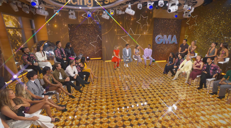 The cast of season 35 of "Dancing With the Stars" appears on "Good Morning America" on Sept. 2, 2026, in New York City.