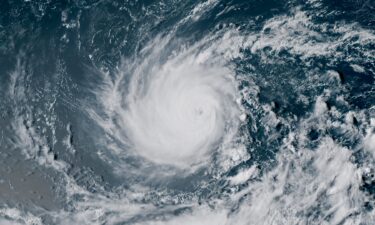 Satellite imagery of Hurricane Lowell on Thursday evening.