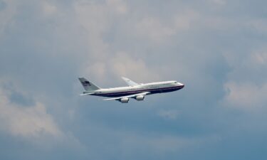 A Boeing 747-8 jetliner