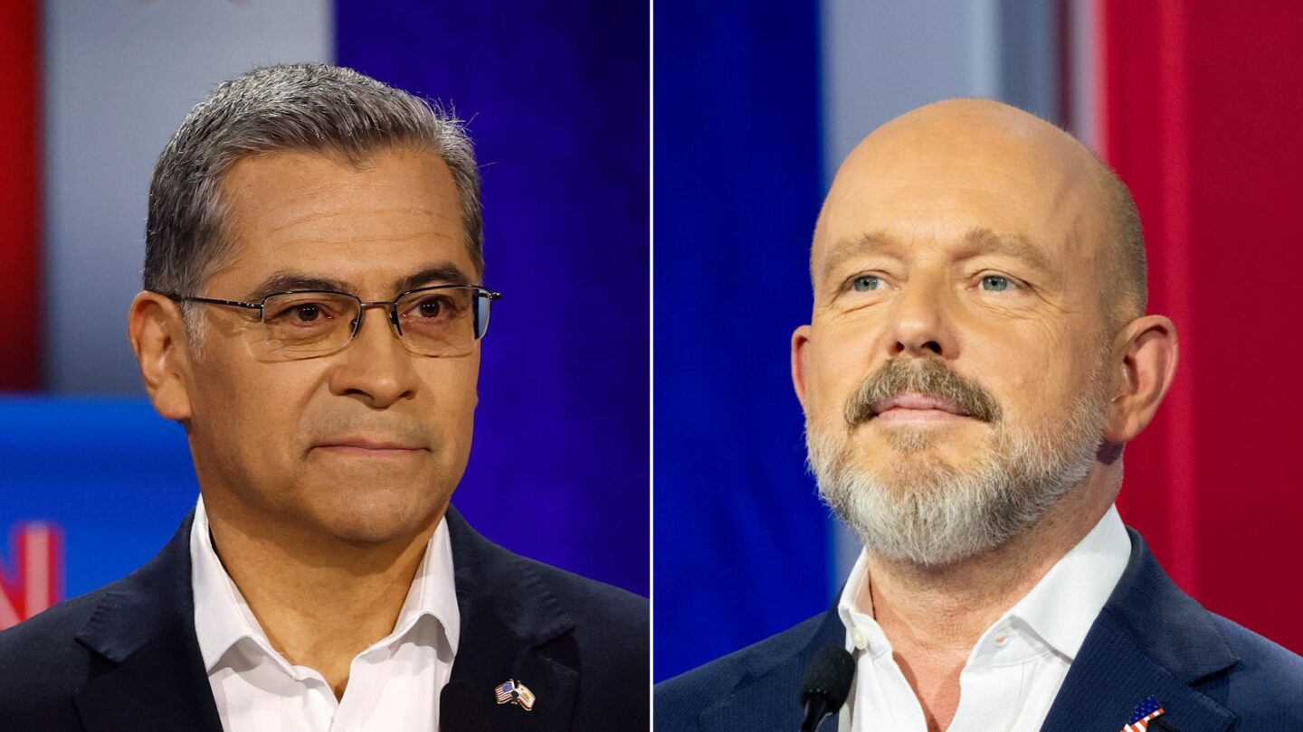 <i>Getty Images/CNN via CNN Newsource</i><br/>The one-hour debate between Democrat Xavier Becerra