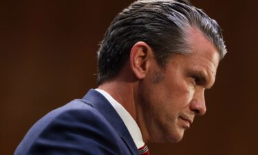 Secretary of War Pete Hegseth testifies during a Senate Appropriations Committee hearing in the Dirksen Senate Office Building on Capitol Hill on July 21