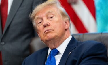 President Donald Trump speaks in the Oval Office of the White House