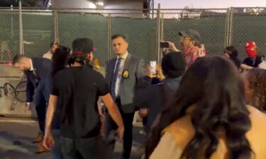 Tensions flared between protesters and NYPD officials at the scene of a shooting involving ICE agents on October 8.