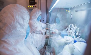 Laboratory workers at the Irkutsk Anti-Plague Research Institute of Siberia and Far East.