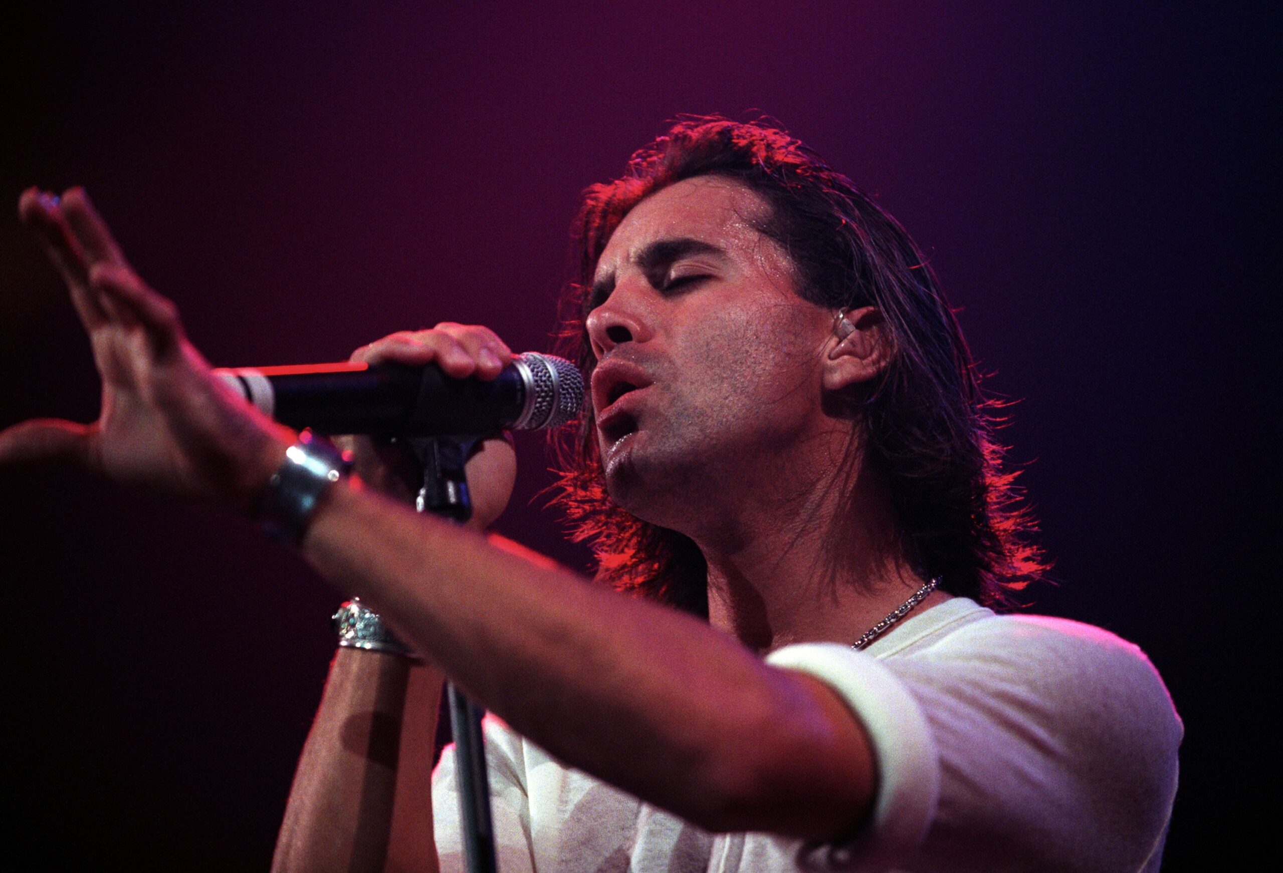 <i>Debra L Rothenberg/FilmMagic/Getty Images via CNN Newsource</i><br/>Creed frontman Scott Stapp at Madison Square Garden in New York