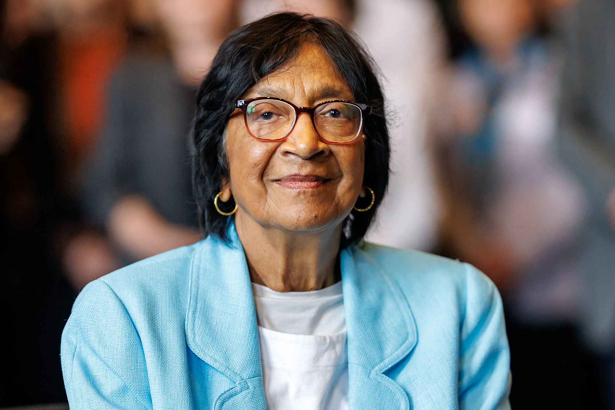 <i>Daniel Karmann/dpa/AP via CNN Newsource</i><br/>Nobel Peace Prize 2026 winner Navi Pillay at the Nuremberg Forum in Germany on Friday.