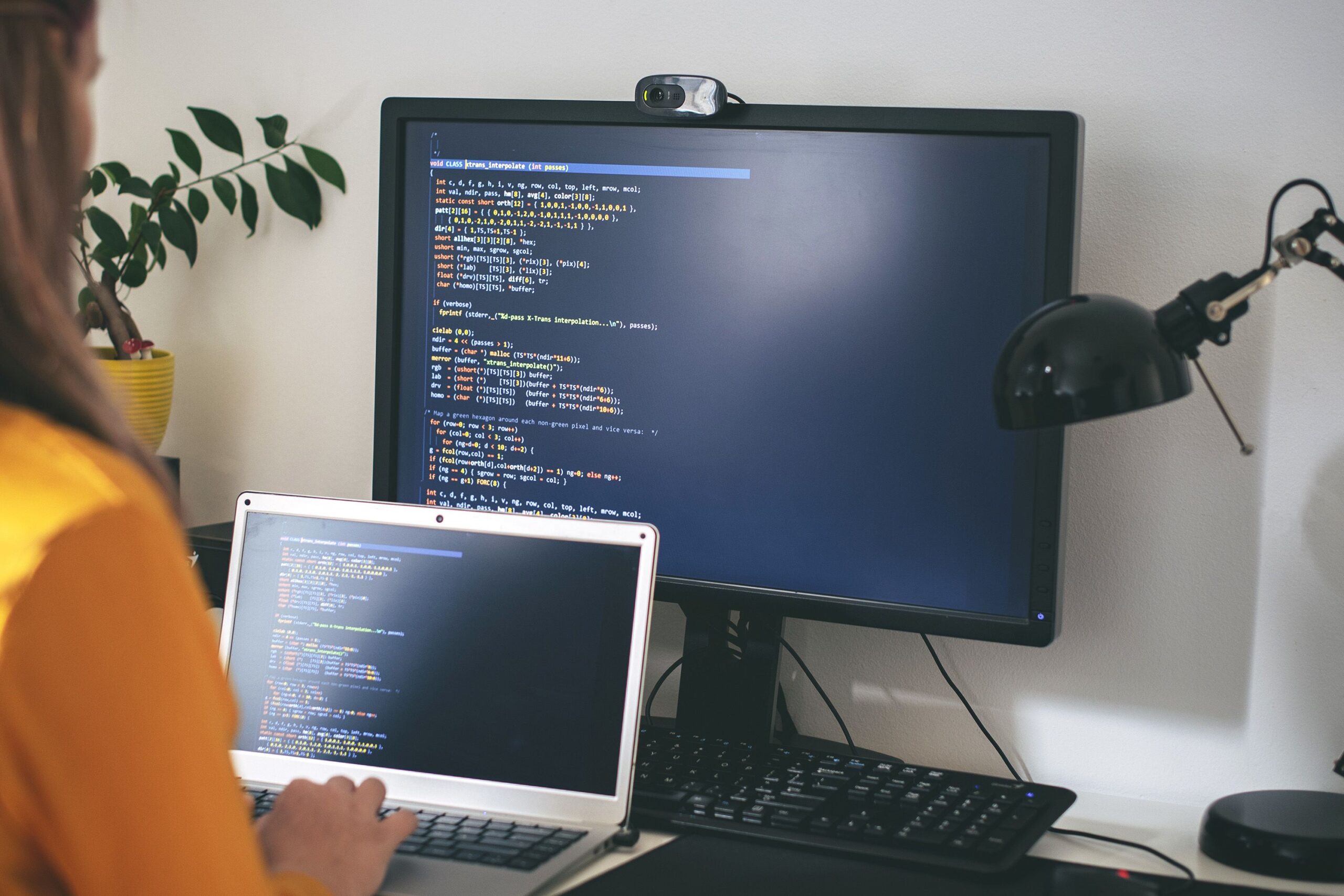 <i>Emilija Manevska/Moment RF/Getty Images via CNN Newsource</i><br/>A programmer works at home in their office.